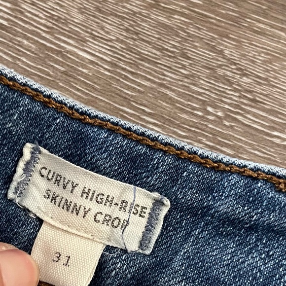 Madewell Curvy High-Rise Skinny Crop Jeans in Lander Wash Size 31 - Picture 10 of 12